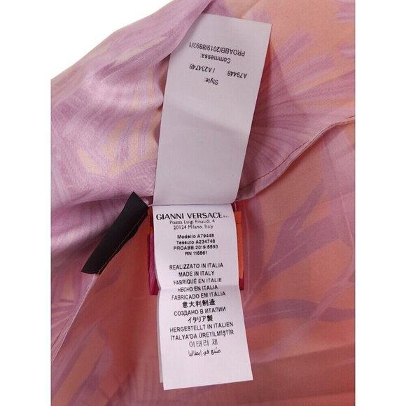 Versace Jungle Print Pleated Mini Skirt 42 US 6 New - Picture 14 of 15